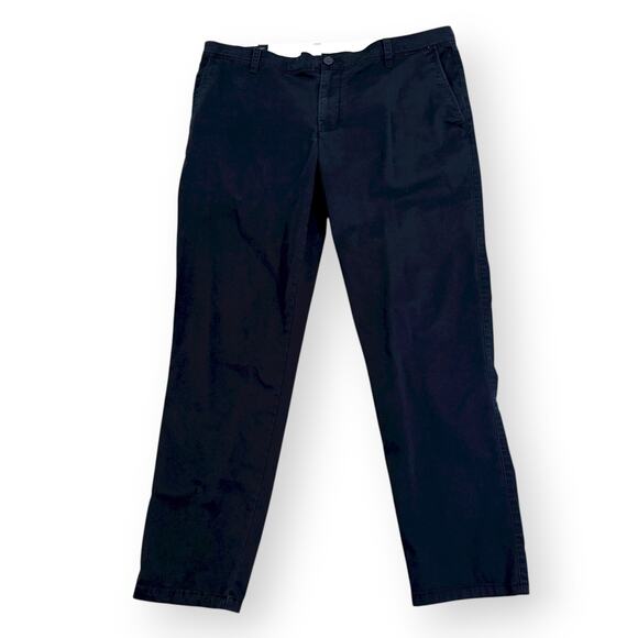 Armani Exchange AX Men's 38R Straight Leg Navy Blue Chino Pants Cotton Stretch - Picture 1 of 11